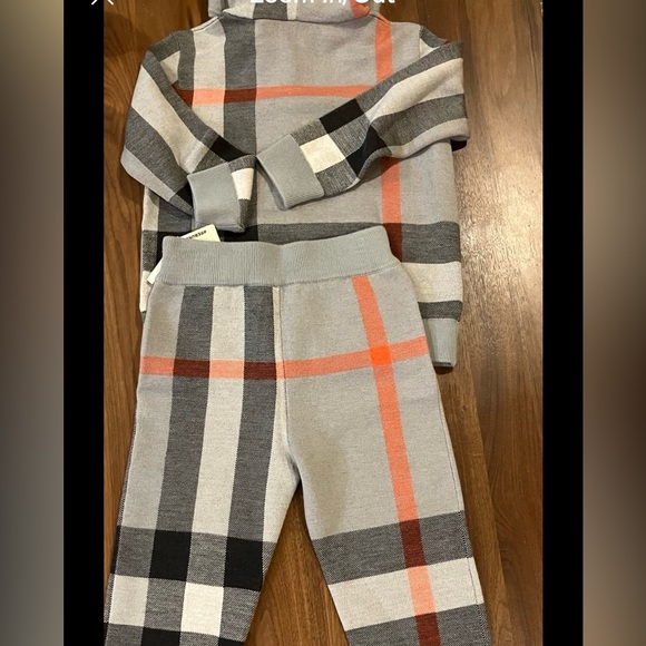 NWT -Burberry Gerard Check Wool Jogging Pant - Picture 10 of 10